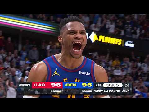 WILD OT ENDING! Nuggets vs Clippers Game 1 👀  | April 19, 2025