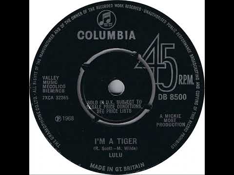 UK New Entry 1968 (234) Lulu - I'm A Tiger