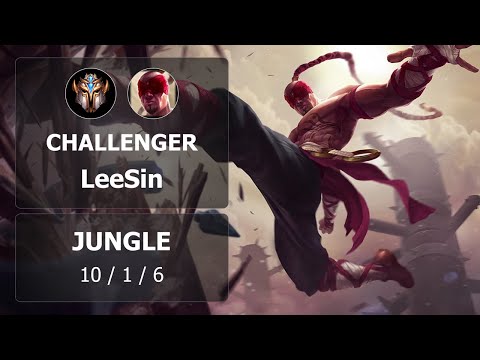 [Jungle] LeeSin vs Evelynn | KR Challenger | Patch 9.5