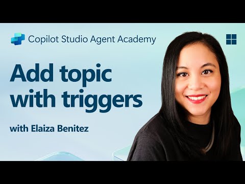 Power Automate: Add Topic with Trigger Power Automate: Add Topic with Trigger