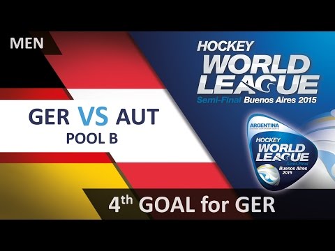 Ruhr deflects into the roof of the net for Germany's 4th GER 4-0 AUT