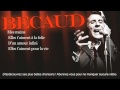 Gilbert Bécaud - Mes mains - Paroles (Lyrics) 