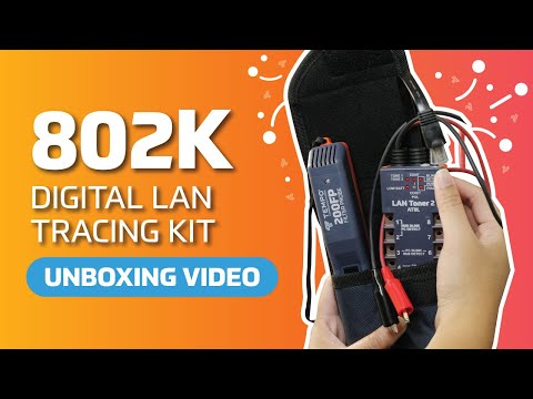 Tempo 802K Digital LAN Tracing Kit Unboxing Video