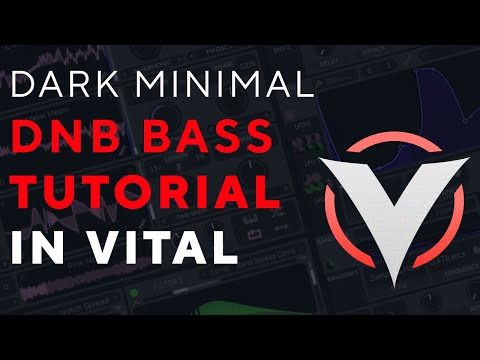 Dark minimal DnB bass sound design in Vital tutorial
