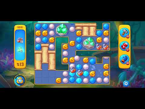 Fishdom level 9818 no boosters フィッシュダム ノーマル