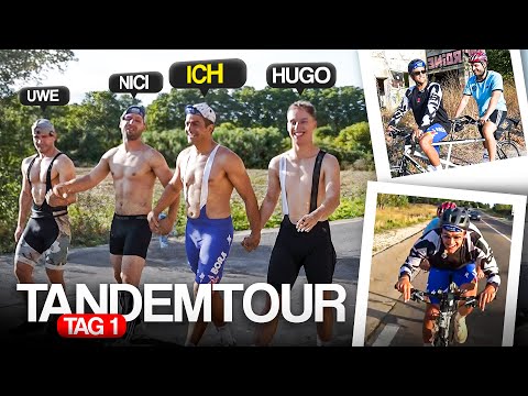 We're riding the HARDEST tour against LetsHugo & Flying Uwe 🤨😵 The big TANDEM RACE Day 1 🚴‍♂️🚴‍♂️