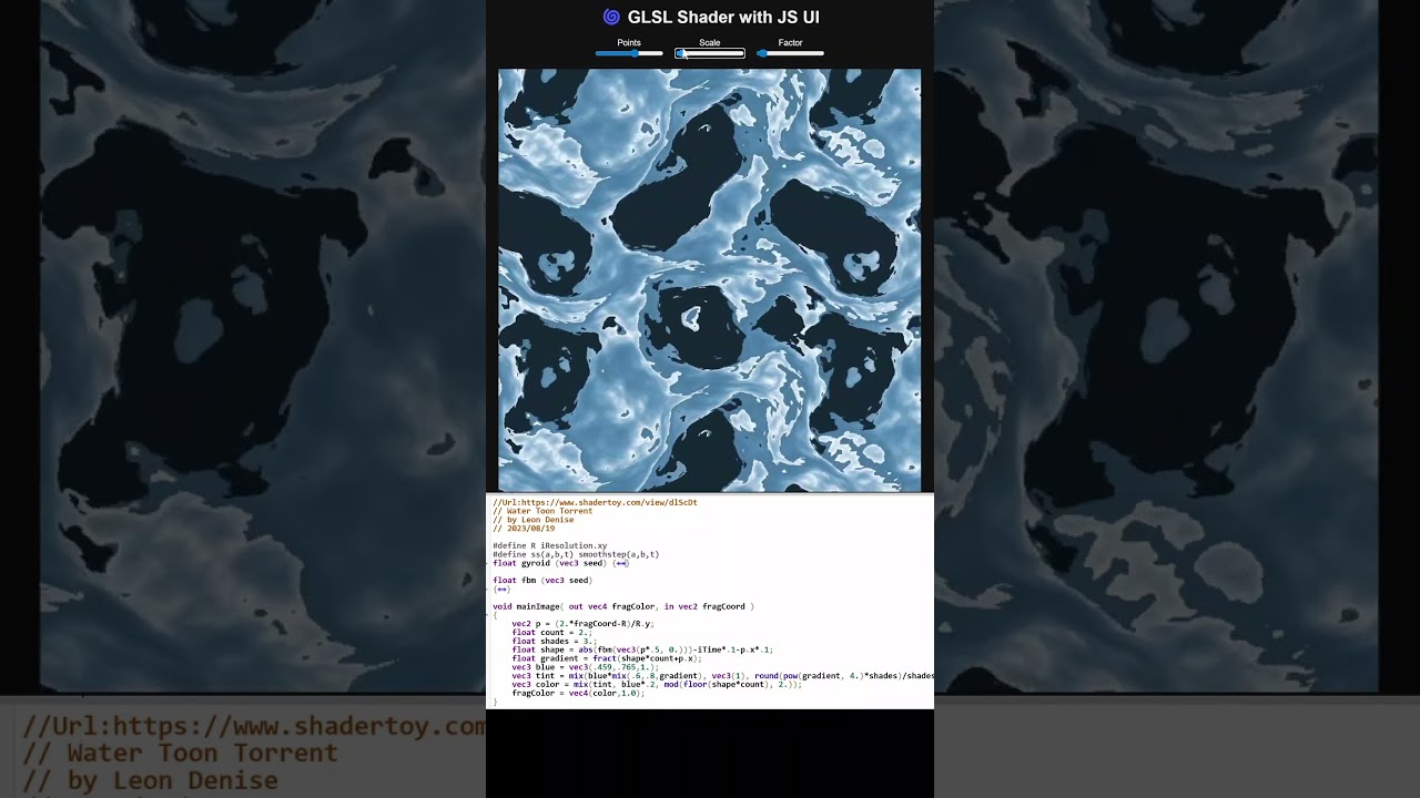 GLSL & Javascript #creativecoding #javascript #glsl #shaders