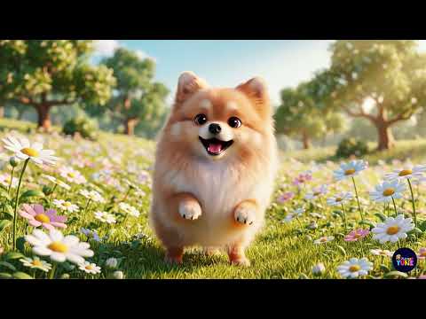 Funny Cute Dog Singing and Dancing | Kids Cartoon Music Video #kidssongs #pomeranianpuppy