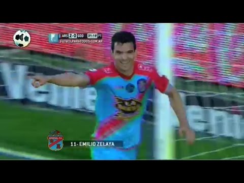 Gol Emilio Zelaya - Arsenal 3 Vs Godoy Cruz 0 - Primera División 2014