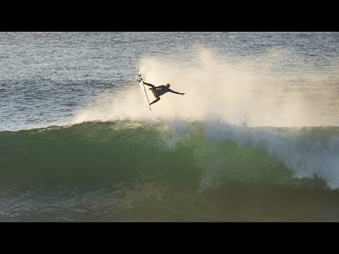 Filipe Toledo Lands Two Alley-Oops at J-Bay