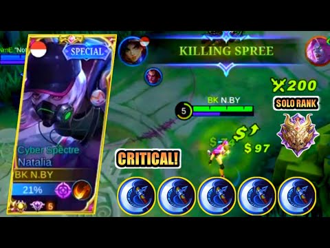 NATALIA PLAY IN EXPLANE❗CRITICAL BUILD NATALIA TOP 1 GLOBAL 2023 ~ MLBB