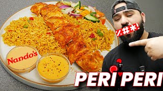 Peri Peri Chicken Skewers with Rice & Sauce | Nandos Peri Peri Chicken