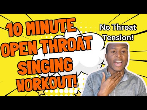 10 Min Vocal Workout To Sing With Open Throat (Remove Throat Tension!)