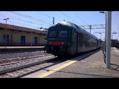 E464 479+7 piano ribassato+pilota 2 piani Trenord - Monza - 03/06/2019