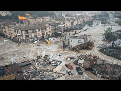 Sturm Kristin:Chaos in Spanien!Madrid von extremen Schneefällen und gefährlichen Winden überschwemmt