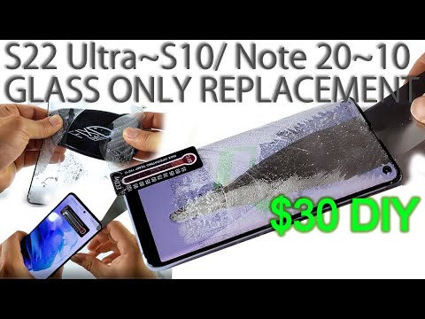 How to Replace Front Glass on Samsung Phones (S10 to S21) Using Household Items