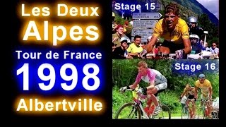 preview picture of video 'Jan Ullrich ► TdF 1998 ► Stage 15 + 16 ► Les Deux Alpes + Albertville [27. + 28.07.1998]'