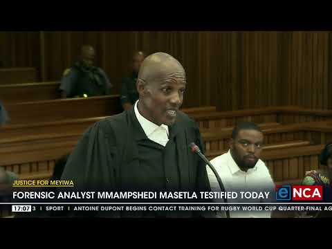 Justice for Meyiwa Forensic analyst Mmapshedi Masetla testified