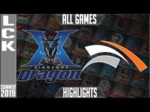 KZ vs HLE Highlights ALL GAMES | LCK Summer 2019 Week 6 Day 1 | King-Zone DragonX vs Hanwha Life
