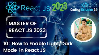 Download the video "Light / Dark Mode Toggle Button in React JS Using States | Complete React Course # 10 in 2023"