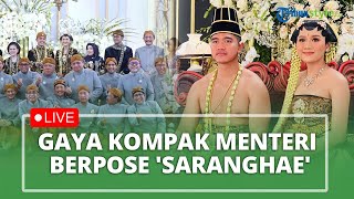 LIVE: Aksi Kocak Jan Ethes Gercep Ambili Uang Udik-udik hingga Pose Kompak 'Saranghae' Para Menteri