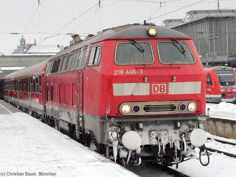 Soundcheck 218 446 (TB 11 Neubau): Motorstart und lautstarke Ausfahrt