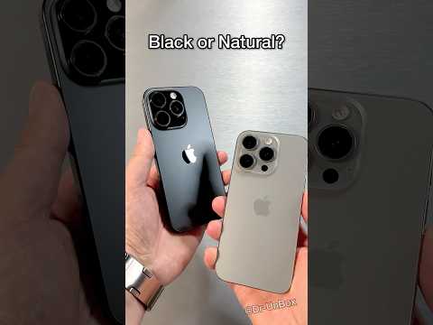 iPhone 16 Pro Black or Natural Titanium? #shorts #trending #iphone16pro #apple #iphone #video