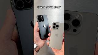 iPhone 16 Pro Black or Natural Titanium? #shorts #trending #iphone16pro #apple #iphone #video