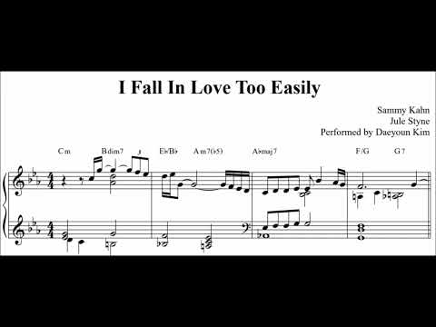 [ballad jazz piano] I Fall In Love Too Easily (sheet music)