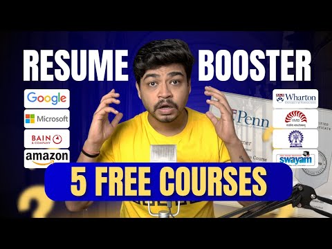 5 FREE Courses to BOOST Your Resume in 2025