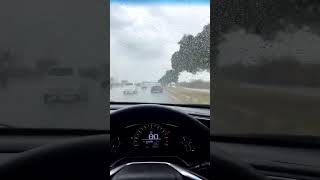 Honda Civic X rain car driving status  romantic �