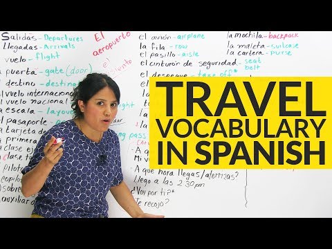 The TOP Travel vocabulary in Spanish! ✈ Video