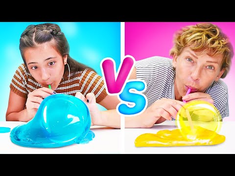 Slime Challenge. Video für Kinder auf Deutsch. Spielspaß mit Nicole und Esila