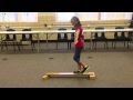 Walk Across Wooden Balance Beam