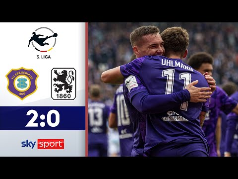 Aue feiert Befreiungsschlag! | Erzgebirge Aue - TSV 1860 München | Highlights - 3. Liga 2025/26