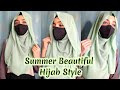 Summer Simple and Beautiful Hijab Style || Summer Hijab Tutorial || Hijab Video