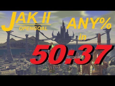 Jak II OpenGOAL Any% Speedrun in 50:37