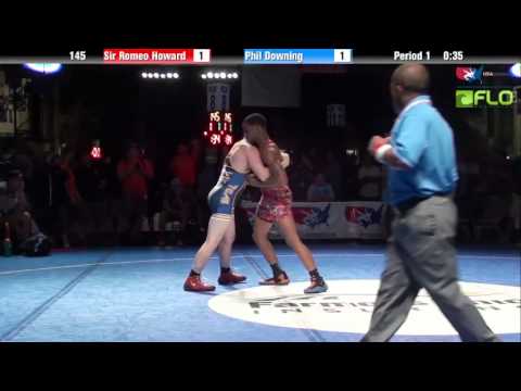 Junior 145 - Sir Romeo Howard (Illinois) vs. Phil Downing (Colorado)