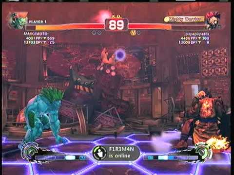 SSF4AE: Blanka (MAXGIMOTO) vs. Akuma (papapapasta)    SD
