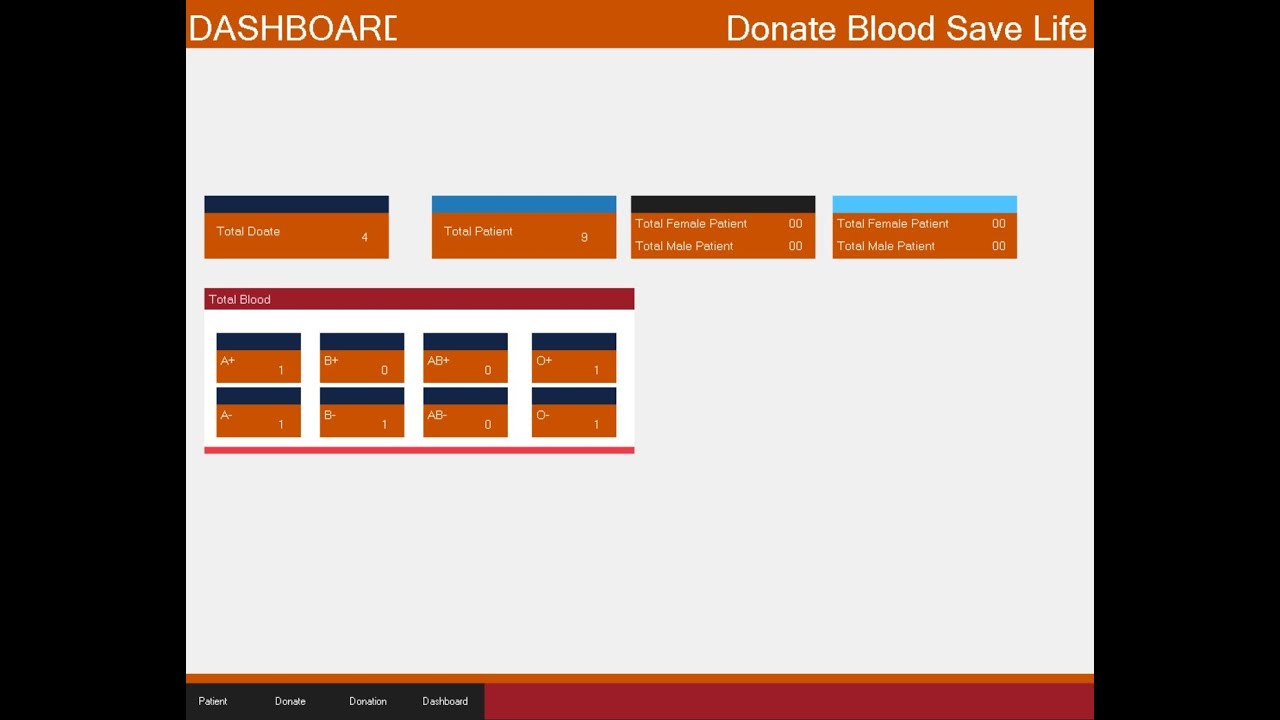 Full Project Donate Blood VB and Sql server