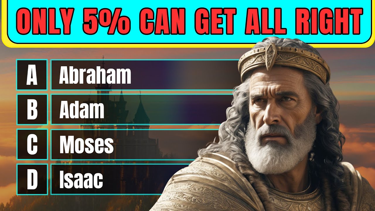 24 BIBLE QUESTIONS TO TEST YOUR BIBLE KNOWLEDGE - Easy Moderate Hard | The Bible Quiz