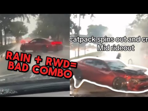 HELLCAT SPINS OUT IN THE RAIN +  LIVE REACTION
