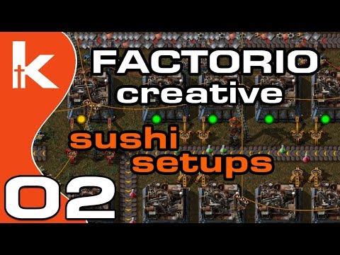 Factorio Sushi Setups | Factorio Creative Ep 2