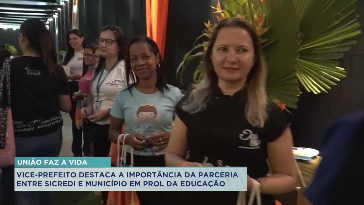 VICE-PREFEITO DESTACA A IMPORTÂNCIA DA PARCERIA EN SICREDI E MUNICÍPIO EM PROL DA EDUCAÇÃO