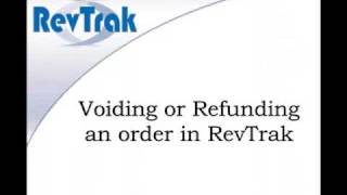 RevTrak - Voids and Refunds