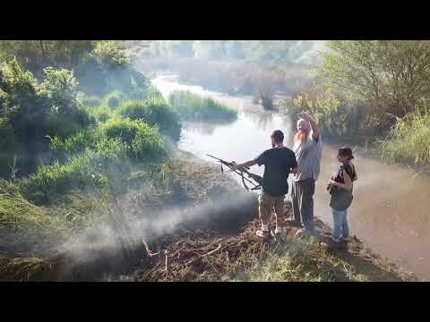 Blowing up a beaver dam with 20lbs of explosive! Aerial view