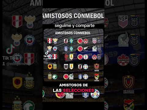 Amistosos de las Selecciones Sudamericas para las fechas fifas de Octubre y Noviembre #FechaFIFA