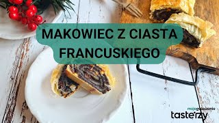 Makowiec z ciasta francuskiego