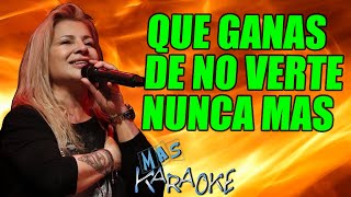 QUE GANAS DE NO VERTE NUNCA MAS 💚 Dalila / KARAOKE #maskaraoke #cumbia