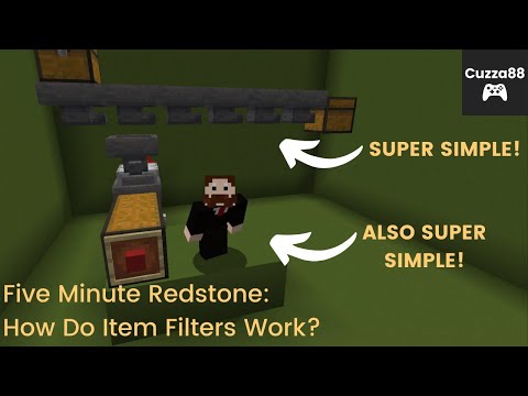 How to make an item filter and storage system | Minecraft